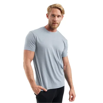 A2934 Superfine Merino Vilnos marškinėliai vyriški Bazės Sluoksnis Marškinėliai Wicking Kvėpuojantis Quick Dry Anti-Kvapas Ne-niežulys JAV Dydis