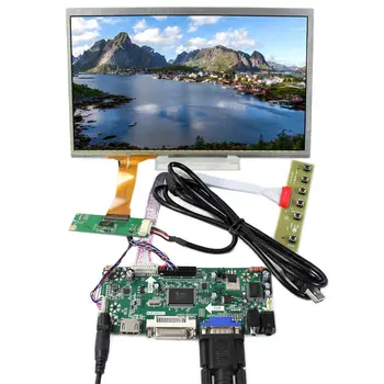 HD MI DVI VGA Audio LCD Valdiklio plokštės 10.1