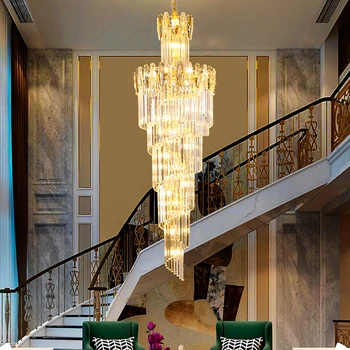 Modernus Elegantiškas Didelių Prabangių Krištolo Sietynas Creative Art Deco Led Pakabukas Apšvietimo Pakabukas Šviesos Kambarį