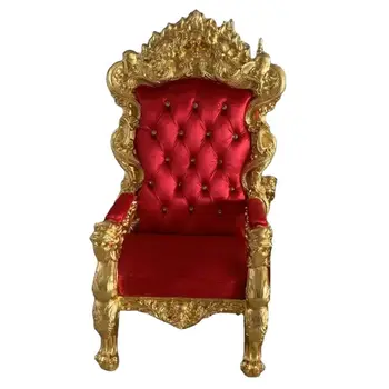 Prabanga royal stiliaus karaliaus ir karalienės sosto kėdės, modernaus odos sofos, vestuvių, renginių, barai, apartamentai