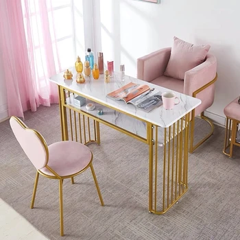 Rožinė Viršuje, Sulankstomas nagų tech stalo Karalius salonas, nagų manikiūro stalas chai