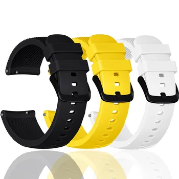 20mm Watchband už Realme Žiūrėti / Watch T1 Silikono Dirželis Watchband Galaxy Žiūrėti 42mm/Pavarų Sporto Smartwatch Band Apyrankė