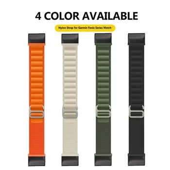 26mm Smart Watch Band Garmin Fenix 6X 7X 5X Pro Plus Instinktas 2X Edition Nailono QuickFit 