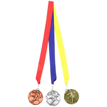 3 Vnt Prizai Vaikams Futbolo Medaliai Žaidimai Trofėjus Apdovanojimai Suaugusiųjų Konkurencijos Aksesuaras Vaikas