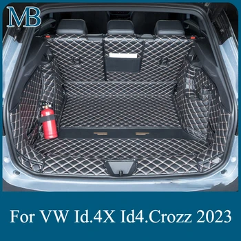 Bagažo skyriaus Kilimėliai VW Volkswagen Id.4X Id4 Crozz 2021-2023 Automobilių Reikmenys Visiškai Apsuptas Vandeniui neslidus Įdėklas Grindų Kilimėlis