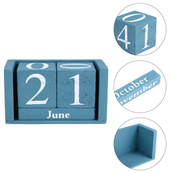 Biuro Decore Mediniai Amžiną Kalendorių Darbalaukio Blokuoti Mėnesio Dienos Rodymo Namų Puošybai Derliaus