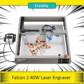 Creality Falcon 2 40W Laser Cutting machine, Oro Padėti, 25000mm/min Maksimalus Graviravimas Greitis 0,1 mm Reguliuojamas Lazerio Vietoje, 400*415mm Srityje