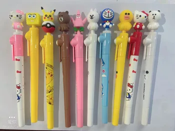 Cute girl silikono ruožtu pen vaikų kūrybos transporto kepuraitė verpimo gelio rašiklis įdomus vandens rašiklis gelio rašiklis nustatyti stacionarių gelio rašikliai