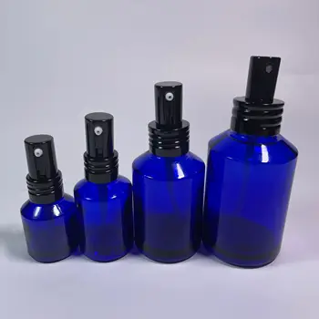 Didmeninė Custom Spalvos Stiklo Purkšti Kvepalų Buteliukai Kosmetikos Konteineris Su Aliuminio Dangteliu Bambuko Dangčio Mnay Rūšių Medžiagų Dangtis