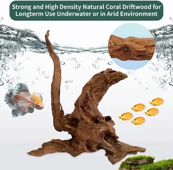 Driftwood už Akvariumas natūralių koralų medienos žuvų bakas drift medienos driftwood akvariumas xxl Roplių Bakas Dekoro 1/2/3 Vnt