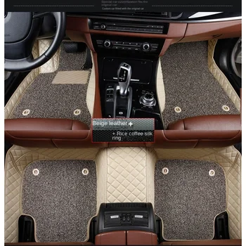 Individualų dvigubo sluoksnio automobilio grindų kilimėlio kilimas tinka Dodge Caravan Challenger Įkroviklis Kalibro Avenger interjero priedai