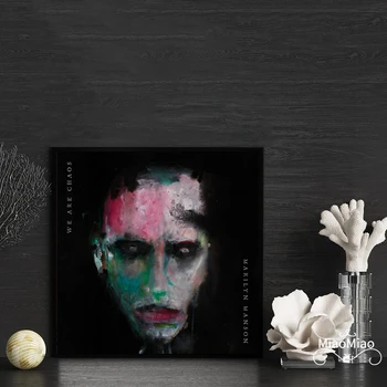 Marilyn Manson Mes Chaosas Muzikos Albumo Viršelio Plakatas Drobė Art Print Namų Dekoro, Sienų Tapyba ( Be Rėmelio )