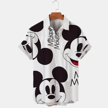 Nauja 3d Marškinėliai Mens Disney Mickey Mouse Gatvės Viršūnes Mielas Animacinių filmų 3d Atspausdintas Marškinėliai Mens Atsitiktinis Mados Shirts2023