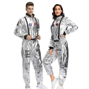 Naujas Deluxe Suaugusiųjų Klajojo Žemėje Vietos Astronautų Kostiumas Helovyno Karnavalas Šalies Cosplay Pilotų Poros Kostiumas