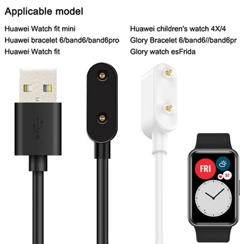 Už Garbę Žiūrėti ES Huawei Juosta 7/Garbės Juosta 6/6 Pro Mini Smart Žiūrėti Nešiojamų 2pin USB Įkrovimo Kabelis, Maitinimo Adapteris